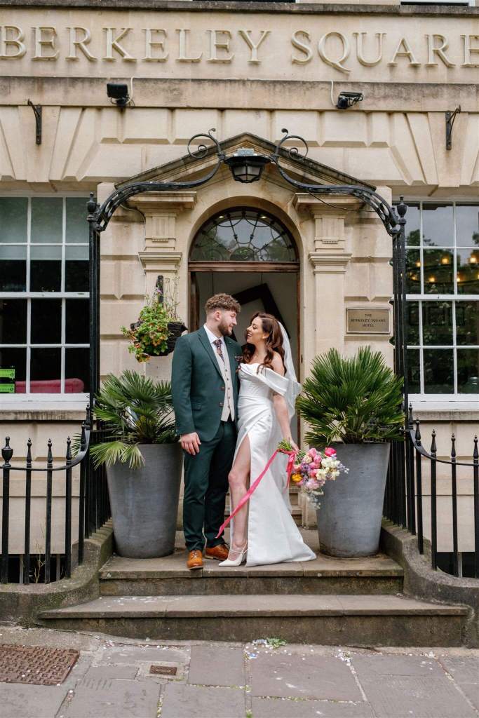 BRIGHT SPRING WEDDING FLOWERS, THE SQUARE CLUB BRISTOL